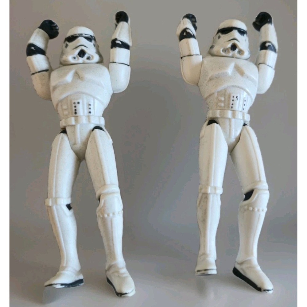 Vintage Kenner Star Wars Stormtrooper Action Figures Lot of 2 4" 1990s POTF